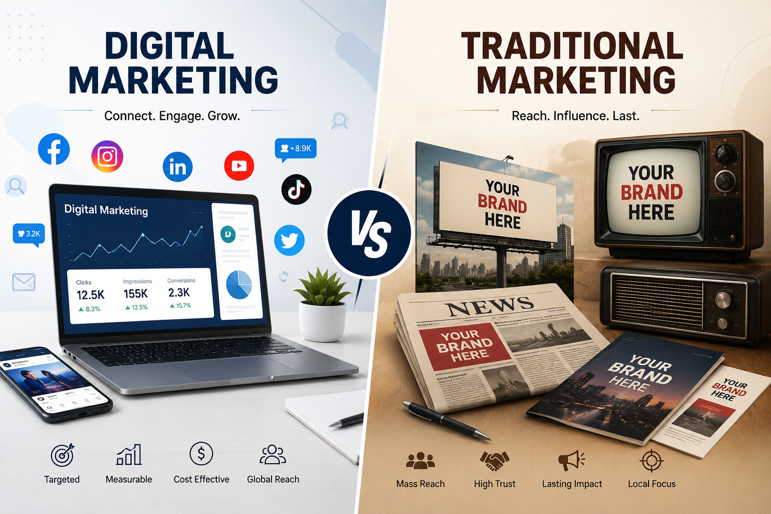 Digital Marketor VS treditional Mareketoing